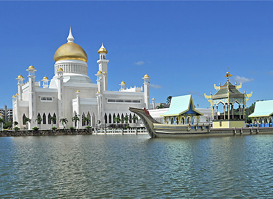 มัสยิดสุลต่านโอมาร์ อาลี ไซฟุดดิน (Sultan Omar Ali Saifuddin Mosque)